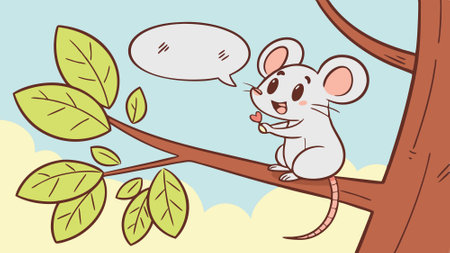Climbing Mouse unhappy lies bank vector. AI generated. Vector iconのイラスト素材