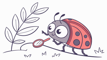 Click Beetle bug stupid screams jungle vector. AI generated. Vector iconのイラスト素材