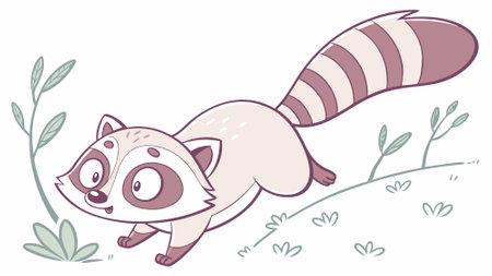 Coati rodent frisky cries street vector. AI generated. Vector iconのイラスト素材
