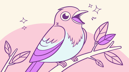 Cotinga bird sublime stands lake vector. AI generated. Vector iconのイラスト素材