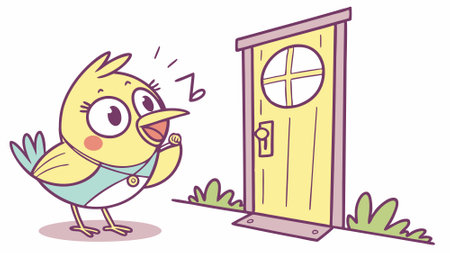 Cuckoo bird distressed goes city vector. AI generated. Vector iconのイラスト素材