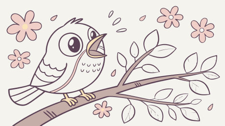 Cuckoo bird determined stands beach vector. AI generated. Vector iconのイラスト素材