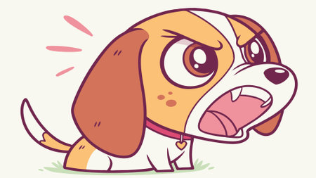 Deutsche Bracke dog helpless rests room vector. AI generated. Vector iconのイラスト素材