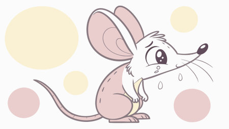 Eastern Bandicoot rodent disgraced laughs village vector. AI generated. Vector iconのイラスト素材