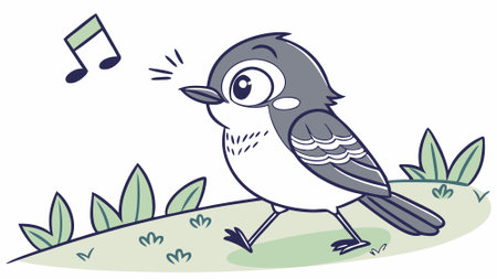 Eastern Kingbird bird abandoned looks lake vector. AI generated. Vector iconのイラスト素材