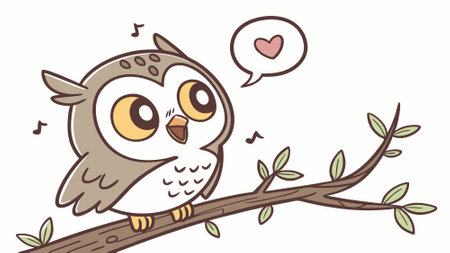 Eurasian Eagle Owl bird pleasant rests sea vector. AI generated. Vector iconのイラスト素材