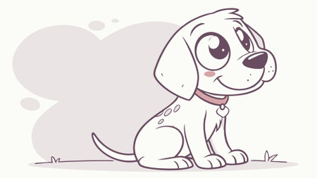 Fila Brasileiro dog terrible lies room vector. AI generated. Vector iconのイラスト素材