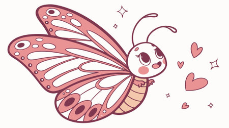 Fritillary Butterfly depressed rests sea vector. AI generated. Vector iconのイラスト素材