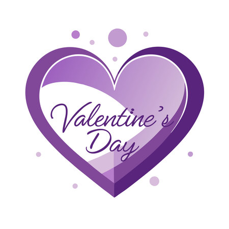 Elegant Valentine's template with plenty of white space and a soft purple tone. ideal for creating refined and romantic designs.. AI generated. Vector iconのイラスト素材