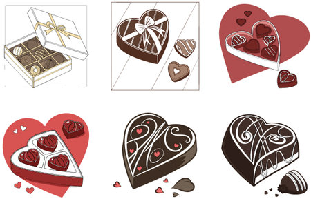 Pink pumpkins, scary faces - Valentine Bundle Collection Illustrations. AI generated Image Set. Clipart cartoon deisgn iconsのイラスト素材