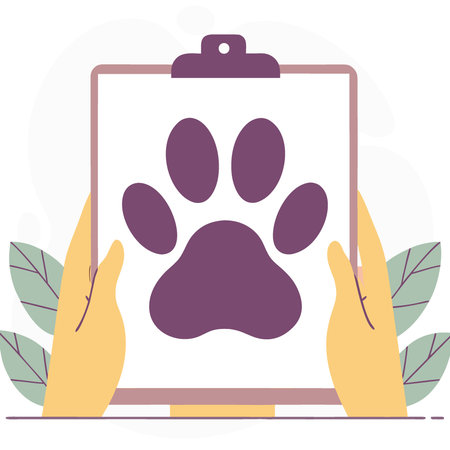 A black dog paw print isolated on white. clip art depictions of animals. minimalist graphic. AI generated. Vector iconのイラスト素材