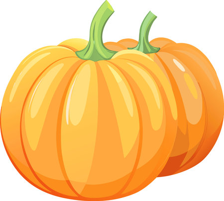 Of pumpkins isolated on a transparent background. cut-out.. AI generated. Vector iconのイラスト素材