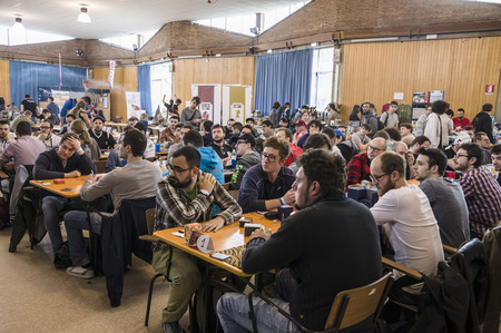 pistoia, Italy - April 2016: Scene during a Comix event, Ludicomix, in Pistoia, 2016のeditorial素材