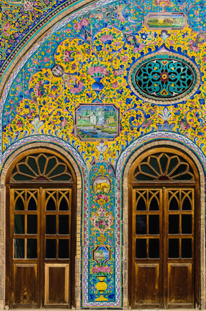Golestan Palace, a UNESCO Heritage Site in Tehran, Iranのeditorial素材