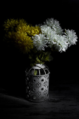 Particular tecnique of use the dramatic Caravaggio's light for still lifeの写真素材