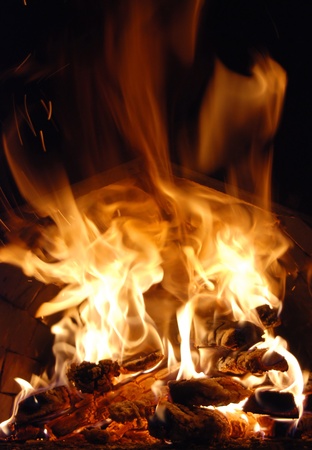 Flames or fire for backgroundの写真素材