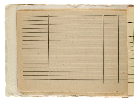 Vintage grungy lined paperの写真素材
