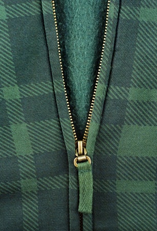 jacket fragment with metal zipper
の写真素材