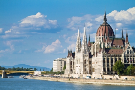The building of the Parliament in Budapest, Hungaryのeditorial素材