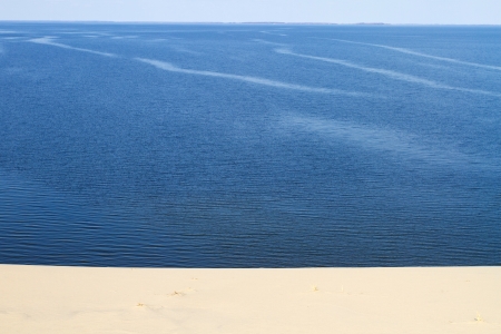 Desert sand background of a Curonian Spit duneの写真素材