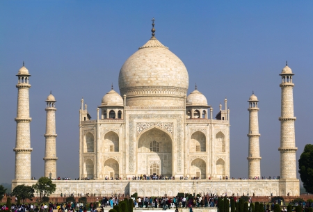 View of Taj Mahal, Agra, Uttar Pradesh, Indiaのeditorial素材