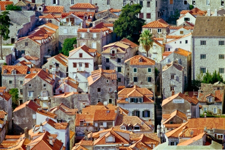 The Old Town of Dubrovnik, Croatiaのeditorial素材