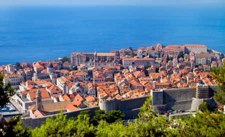 The Old Town of Dubrovnik, Croatiaの写真素材