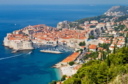 The Old Town of Dubrovnik, Croatiaの写真素材