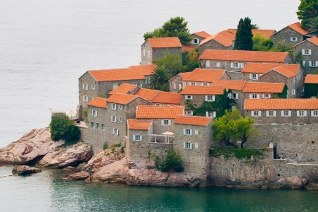 Sveti Stefan (St. Stevens) island in Montenegroのeditorial素材