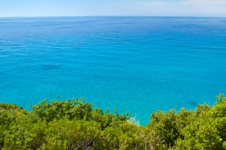 Adriatic coast. Clear blue sea viewの写真素材