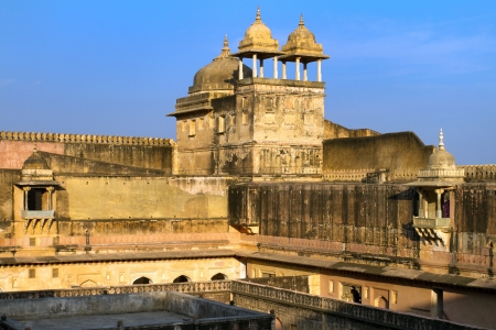 Palace of the Amber Fort near Jaipur, Rajasthan, Indiaのeditorial素材