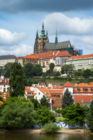 View of Prague castleのeditorial素材