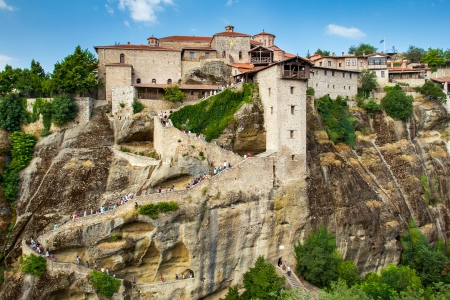 The Holy Monastery of Great Meteoron, Meteora, Thessaly, Greeceの写真素材