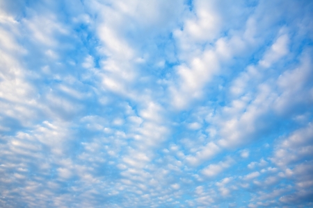Beatiful white clouds on the blue skyの写真素材