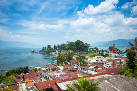 Parapat village, Sumatra, Indonesiaの写真素材