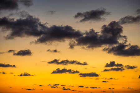 Sunset / sunrise beautiful sky with cloudsの写真素材