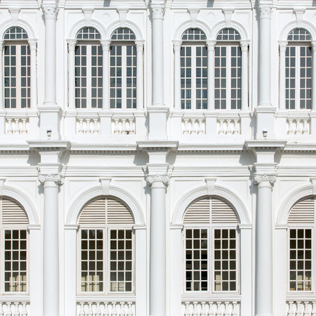 Architecture background. City Hall in George Town, Malaysiaの写真素材