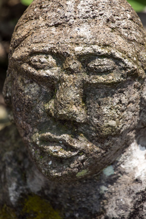 Batak carving stone statue in Tuk-tuk village, Toba lake. Indonesiaの写真素材