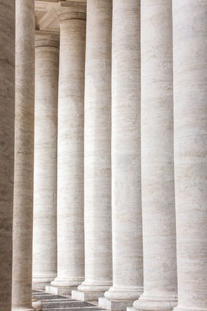 Bernini's colonnade in Piazza San Pietro (St Peter's Square) in Vatican, Rome, Italy