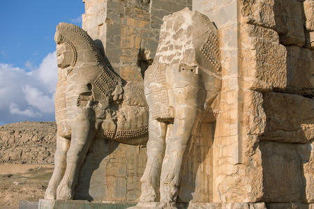 Ancient Persepolis Gate, Iranの写真素材
