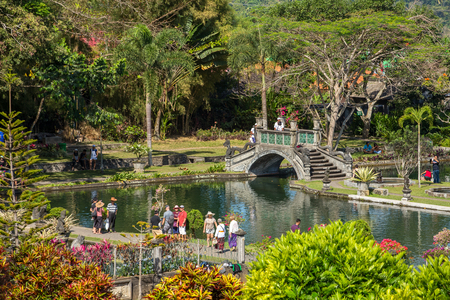 Bali, Indonesia - September 11, 2016: Water Palace of Tirta Gangga in East Bali, Indonesiaのeditorial素材