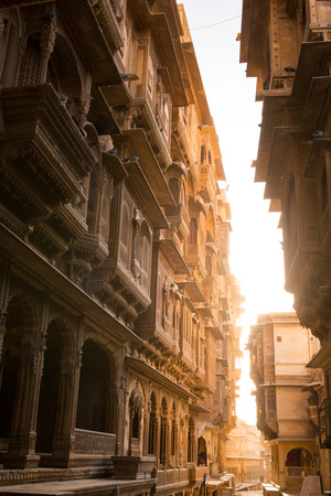 Nathmalji ki Haveli at Jaisalmer, India. Architectural detailのeditorial素材