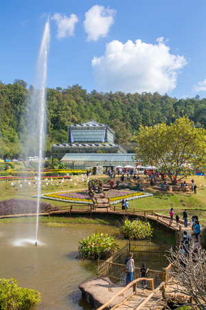 Chiang Mai, Thailand - December 29, 2016: Queen Sirikit Botanic garden near Chiang Mai, Thailandのeditorial素材