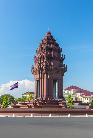 Independence Monument (Vimean Ekareach) in Phnom Penh, Cambodiaのeditorial素材
