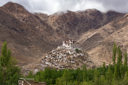 Chemre gompa Buddhist monastery in Ladakh, Jammu & Kashmir, Indiaの写真素材