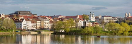 Minsk cityscape in spring, Belarus.