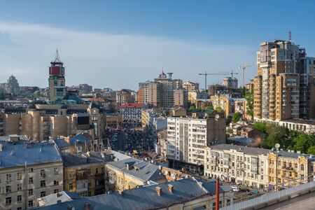 Aerial view of Kiev at summer, Ukraineのeditorial素材