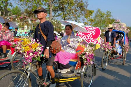Anniversary Chiang Mai Flower Festival 2017 opening ceremony.