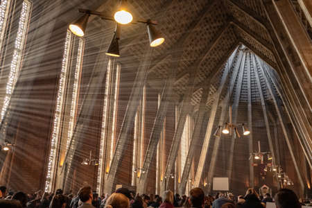 Holy mass in Church of St. Dominics in Warsawのeditorial素材