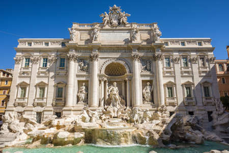 Fontana di Trevi in Romeの写真素材